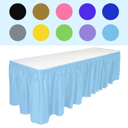 Plastic table skirt - table, 29"x14ft
